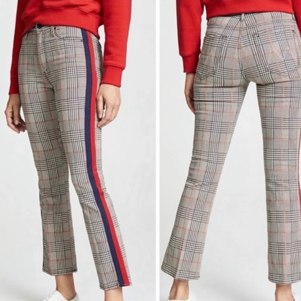 MOTHER Insider Ankle Plaid